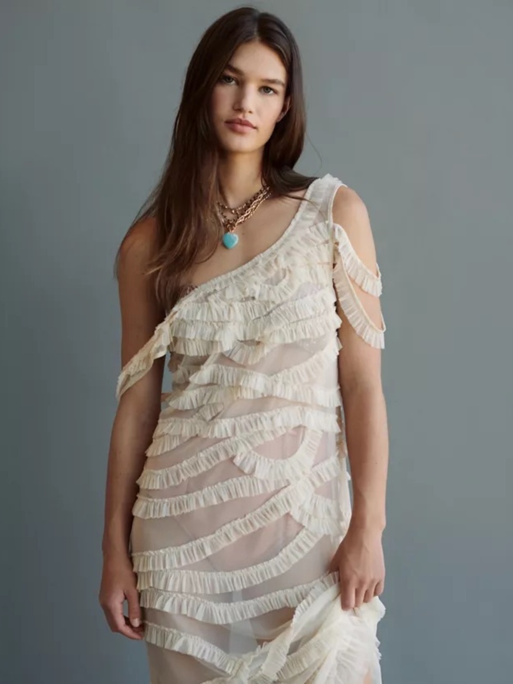 Urban Outfitters Cream Maxi Dress